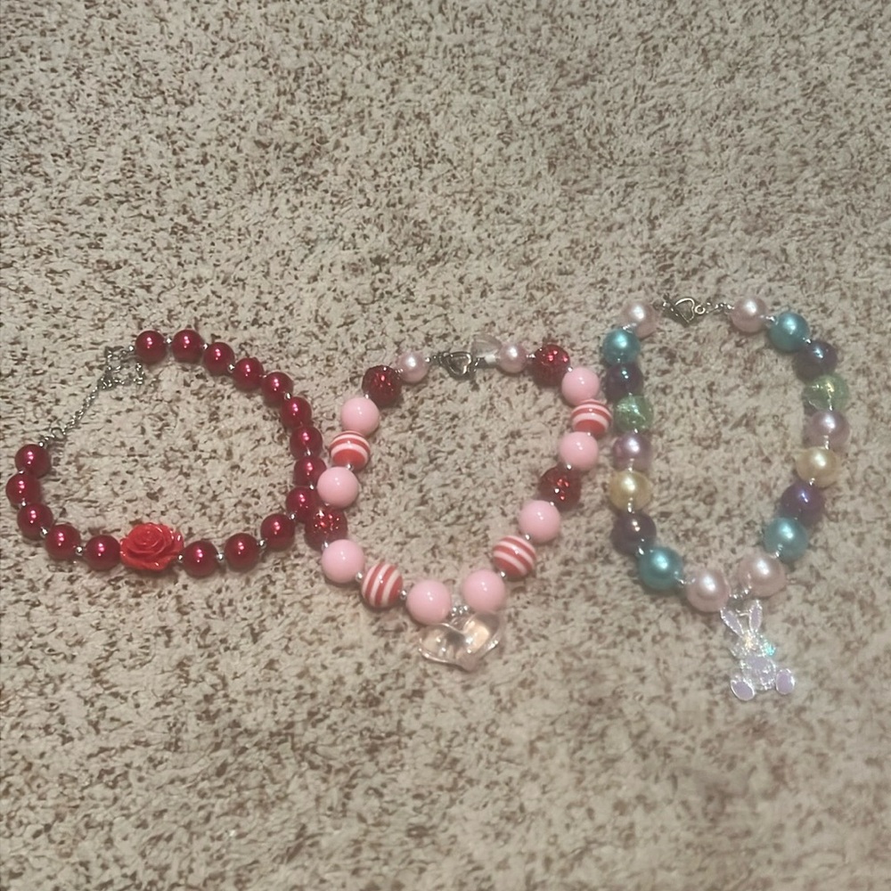 Set of 3 Girls Necklaces